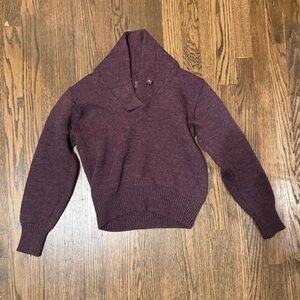 Vintage Eddie Bauer Purple Women's Wool Sweater